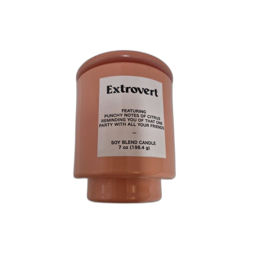 Opalhouse Extrovert Citrus Soy Candle 7oz Pink Jar Target Discontinued Decor - Picture 2 of 4